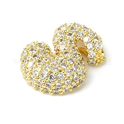 Подвески из латуни с покрытием из прозрачного кубического циркония KK-S378-01G-S