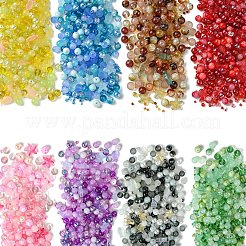 Наборы стеклянных бусин розового цвета в смешанных стилях DIY-YW0009-59