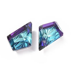 Подвески из тисненого стекла со стразами GLAA-J101-01B-001BB