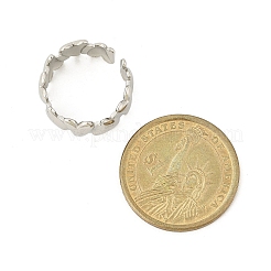 Открытые манжеты из нержавеющей стали 304 для женщин&nbsp;RJEW-G338-19P