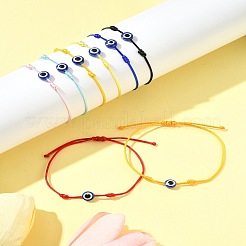 8шт браслеты из нейлоновой нити BJEW-FS00019