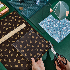 3шт 3 стиля прозрачный акриловый швейный шаблон&nbsp;AJEW-NB0007-75