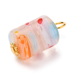 Колонна ручной работы миллефиори стеклянная подвеска лэмпворк X-PALLOY-JF00552