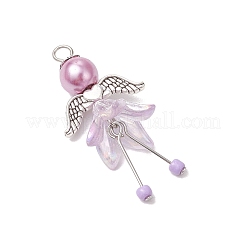 Подвески ангелы из акрила и сплава&nbsp;PALLOY-JF04141