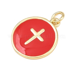 Латунь эмаль подвески&nbsp;KK-L251-02G-E02