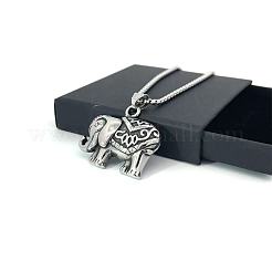 Мужская подвеска в виде слона из нержавеющей стали FH8804