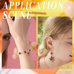 24 шт. 12 стильные осенние тематические подвески из сплава с эмалью&nbsp;ENAM-SC0003-59