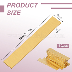 30шт h62 латунные листы KK-BC0015-07