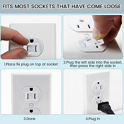 18 шт. нейлоновая крышка американского конвертера розетки&nbsp;AJEW-CN0003-75