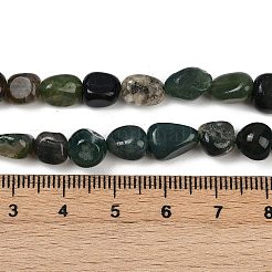 Природные моховой агат бисер нитей&nbsp;LS-G-Q060-D10