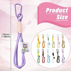 12 шт. 12 цвета зонт шнур нейлоновая веревка подвеска украшения карабин&nbsp;KEYC-CJ0001-18