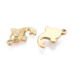 Текстурированные подвески-рыбки из нержавеющей стали 304&nbsp;STAS-T072-57G