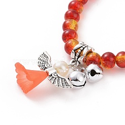 Стеклянные бусины растянуть браслеты BJEW-JB02872