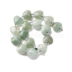 Естественный зеленый авантюрин бисер нитей G-P570-E11-01