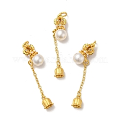 Подвески из латуни с покрытием из короны&nbsp;KK-E056-07MG