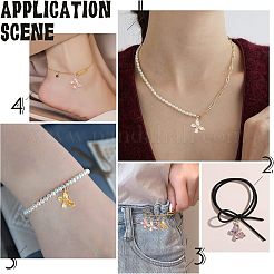 12шт 6 цвета стеклянные подвески&nbsp;GLAA-NB0001-29