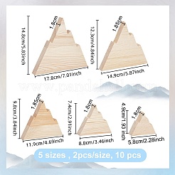 10 шт. 5 стиля вырезы из дерева WOOD-WH0131-21A