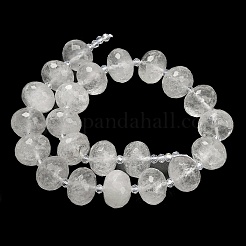 Природных кристаллов кварца бисер нитей G-L642-I02-18x13mm