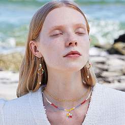 Стеклянные бусины с гальваническим покрытием  EGLA-PH0003-13