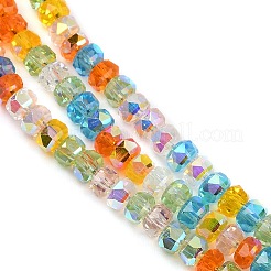 Стеклянные бусины с гальваническим покрытием &nbsp;EGLA-B011-04A-03