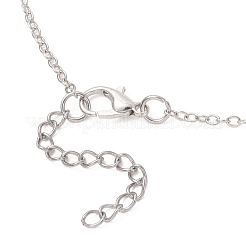 Женские ожерелья с подвеской в виде цветка из фарфора ручной работы с принтом&nbsp;NJEW-JN05746