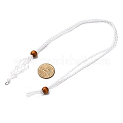 Изготовление ожерелья с подвеской в виде мешочка из нейлона в технике макраме&nbsp;NJEW-JN05344-04