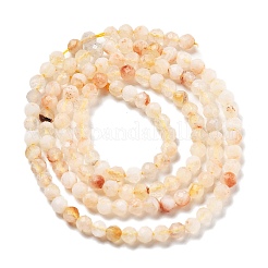 Природный желтый кварц нитей бисера G-RM250104-E7