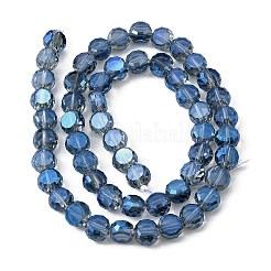 Стеклянные бусины с гальваническим покрытием &nbsp;EGLA-L045-G-FR01