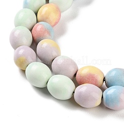 Натуральные бусины из радужного алашанского агата G-NH0022-O01-01