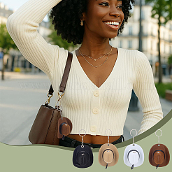 4шт брелок в форме ковбойской шляпы 4 цветов&nbsp;KEYC-PH0002-18