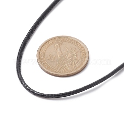 Изготовление экологически чистого корейского ожерелья из вощеного плетеного шнура из полиэстера NJEW-JN04502