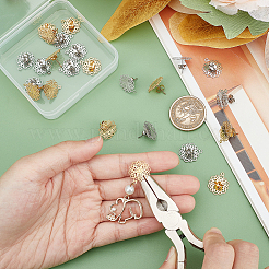 24 шт. 2 цвета фурнитура для сережек-гвоздиков из нержавеющей стали 304&nbsp;STAS-UN0040-80