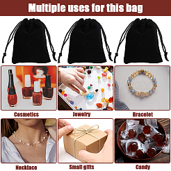 Прямоугольные бархатные мешочки на шнурке TP-CN0001-03A-02