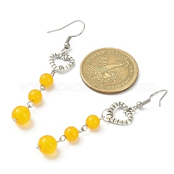 Серьги из натурального смешанного драгоценного камня EJEW-JE05345