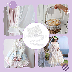 Шифоновая складчатая лента&nbsp;OCOR-WH0070-205B