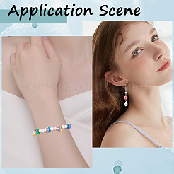 320шт 4 стиля ручной работы бусины из полимерной глины&nbsp;CLAY-SP0001-10