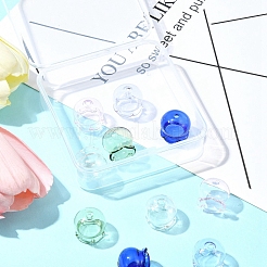 10шт 5 цвета медуза стеклянный конус из бисера&nbsp;GLAA-FS0001-81