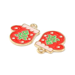 Рождественские эмали сплава подвески&nbsp;ENAM-D047-09LG-07