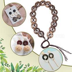 80 шт. подвески-соединители из кокоса COCO-PH0001-02