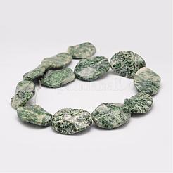 Натуральные зеленые пятна нитей яшмы G-K153-K02