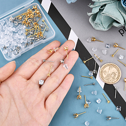 80 шт. 4 шт. фурнитура для сережек-гвоздиков из нержавеющей стали 304 STAS-DC0004-09