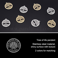 16 шт. подвески из нержавеющей стали 304 двух цветов&nbsp;STAS-UN0023-39