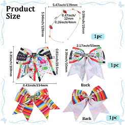 Сплав горный хрусталь ленты для волос OHAR-GF0001-42