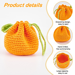 Кошелек для монет ручной работы из хлопка&nbsp;AJEW-WH0314-84B