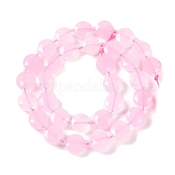 Нити бусин из натурального белого нефрита (крашеные) G-N342-08