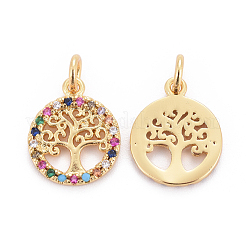 Латунные микро проложить кубического циркония подвески&nbsp;ZIRC-L070-45G