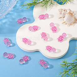 12 шт. светящиеся полупрозрачные смоляные кабошоны в виде морских животных&nbsp;RESI-TA0004-56B