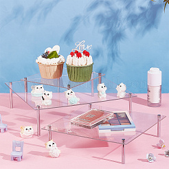 3 комплект из 3 квадратных акриловых подставок для фигурок ODIS-FG0001-58