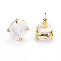 Натуральный серьги из войлиста EJEW-L196-04C