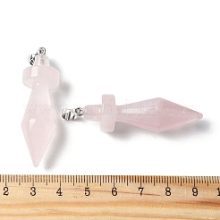Природного розового кварца подвески G-C187-03E